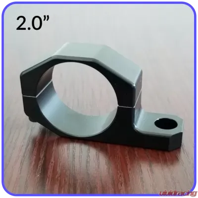 2.0 Inch Inside Diameter Roll Cage Clamp Aluminum Black Anodized Pyramid LED Whips - 2.0RCC