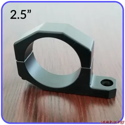 2.5 Inch Inside Diameter Roll Cage Clamp Aluminum Black Anodized Pyramid LED Whips - 2.5RCC