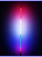 Flag Pole Kit W/22 Foot Fiberglass Telescopic Flag Pole Ramp Mount 3x5 American Flag Blue Tooth Camp Locator a 30 Foot Harness Pyramid LED Whips                                     - 22flpkrminf - Image 5