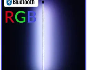 LED Light Whip 2 Foot Multi Color Blue Tooth Series Pyramid LED Whips