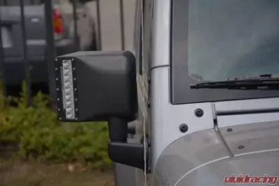 DV8 Off-Road LED Mirrors with Turn Signal for 2007-2018 Jeep Wrangler JK - BCME27W3W