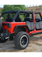 DV8 Off-Road Rock Doors Set of 4 Plated for 2007-2018 Jeep Wrangler JK 4 Door                                     - RDSTTB-01F - Image 2