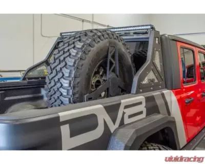 DV8 Off-Road Tire Carrier Universal Stand Up In Bed for 2019+ Jeep Gladiator - TCGL-02