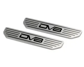 DV8 Off-Road Front Sill Plates with DV8 Logo for 2018-Present Jeep Wrangler JL 2/4 Door