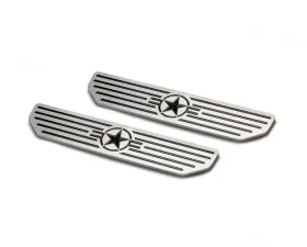 DV8 Off-Road Front Sill Plates for 2018-Present Jeep Wrangler JL 2/4 Door, Black