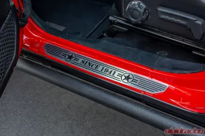 DV8 Off-Road 4 Door Rear Sill Plates for 2018-Present Jeep Wrangler JL, Black Steel - D-JL-180014-STR4