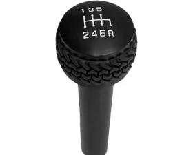 DV8 Offroad 6-Speed Shift Knob Black Finish 2005-2010 Jeep TJ/JK