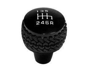 DV8 Offroad 6-Speed Shift Knob Black 2011-2018 Jeep JK