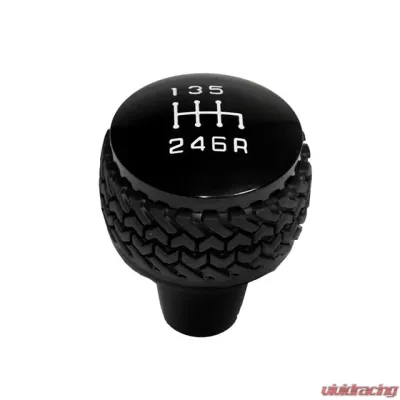 DV8 Offroad 6-Speed Shift Knob Black 2011-2018 Jeep JK - D-JP-181112-BK