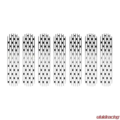 DV8 Offroad Grille Inserts Brushed 2007-2018 Jeep JK - D-JP-190008-BRUSH