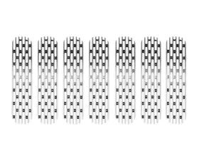 DV8 Offroad Grille Inserts Polished 2007-2018 Jeep JK