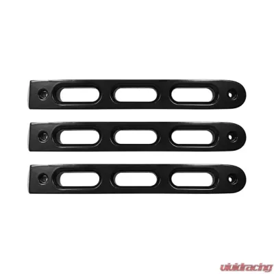 DV8 Off-Road Black Slot Style Door Handle Inserts Set of 3 for 2007-2018 Jeep JK - D-JP-190026-BK-3