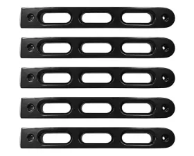 DV8 Off-Road Black Slot Style Door Handle Inserts Set of 5 for 2007-2018 Jeep JK
