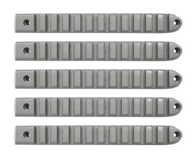 DV8 Off-Road Silver Rail Style Door Handle Inserts Set of 5 for 2007-2018 Jeep JK