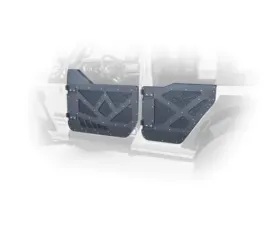 DV8 Off-Road Half Doors Aluminum with Perforated Screens for 2018-Present Jeep Wrangler JL 4 Door