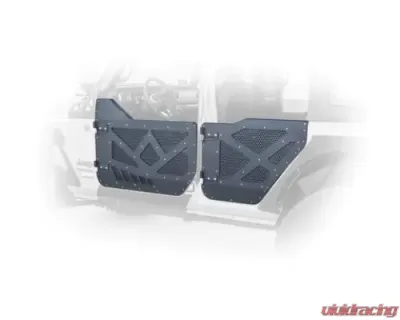 DV8 Off-Road Half Doors Aluminum with Perforated Screens for 2018-Present Jeep Wrangler JL 4 Door - HDJL-01R