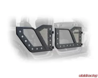 DV8 Off-Road Rock Door with Perforated Aluminum Mesh Front for 2018-Present Jeep Wrangler JL 4 Door - RDJL-01F