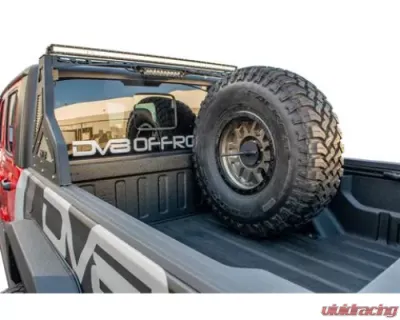 DV8 Off-Road Tire Carrier Universal Stand Up In Bed for 2019+ Jeep Gladiator - TCGL-02