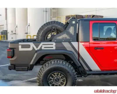 DV8 Off-Road Tire Carrier Universal Stand Up In Bed for 2019+ Jeep Gladiator - TCGL-02
