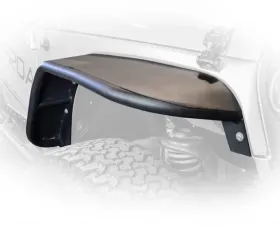 DV8 Off-Road Flat Tube Fenders for 2007-2018 Jeep Wrangler JK, Front and Rear