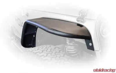 DV8 Off-Road Flat Tube Fenders for 2007-2018 Jeep Wrangler JK, Front and Rear - FENDB-02