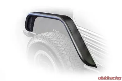 DV8 Off-Road Flat Tube Fenders for 2007-2018 Jeep Wrangler JK, Front and Rear - FENDB-02