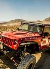 DV8 Off-Road Flat Tube Fenders for 2007-2018 Jeep Wrangler JK, Front and Rear                                     - FENDB-02 - Image 4