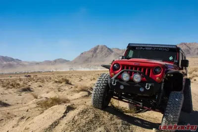 DV8 Off-Road Flat Tube Fenders for 2007-2018 Jeep Wrangler JK, Front and Rear - FENDB-02