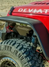 DV8 Off-Road Flat Tube Fenders for 2007-2018 Jeep Wrangler JK, Front and Rear                                     - FENDB-02 - Image 8