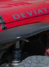 DV8 Off-Road Flat Tube Fenders for 2007-2018 Jeep Wrangler JK, Front and Rear                                     - FENDB-02 - Image 9