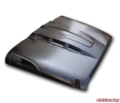 DV8 Off-Road Heat Dispersion Hood Metal Back Primer for 2007-2018 Jeep Wrangler JK - HDMB07-02