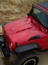 DV8 Off-Road Heat Dispersion Hood Metal Back Primer for 2007-2018 Jeep Wrangler JK                                     - HDMB07-02 - Image 6