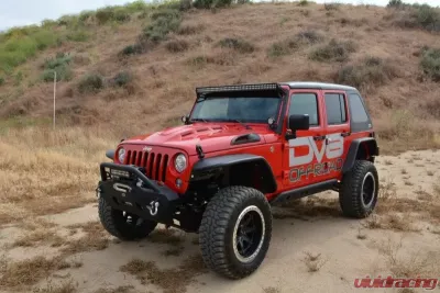 DV8 Off-Road Heat Dispersion Hood Metal Back Primer for 2007-2018 Jeep Wrangler JK - HDMB07-02