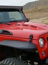 DV8 Off-Road Heat Dispersion Hood Metal Back Primer for 2007-2018 Jeep Wrangler JK                                     - HDMB07-02 - Image 5