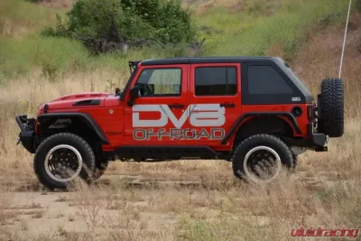 DV8 Off-Road Heat Dispersion Hood Metal Back Primer for 2007-2018 Jeep Wrangler JK - HDMB07-02