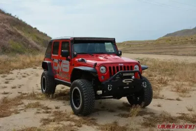 DV8 Off-Road Heat Dispersion Hood Metal Back Primer for 2007-2018 Jeep Wrangler JK - HDMB07-02