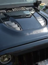 DV8 Off-Road Rubicon 10th Anniversary Replica Hood for 2007-2018 Jeep Wrangler JK                                     - HDMB07-TA - Image 9