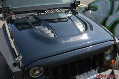 DV8 Off-Road Rubicon 10th Anniversary Replica Hood for 2007-2018 Jeep Wrangler JK - HDMB07-TA