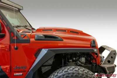 DV8 Offroad Heat Hood for 2018-Present JL Wrangler 2 and 4 Door - HDMBJL-01