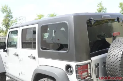 DV8 Off-Road 2 Piece Hard Top Square Back for 2007-2018 Jeep Wrangler JK 4 Door - HT07SB42