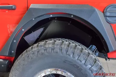DV8 Off-Road Inner Fenders Rear Black for 2018-Present Jeep Wrangler JL INFEND-03RB - INFEND-03RB