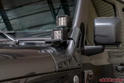 DV8 Offroad A Pillar Pod Led Light Mount for 2018-Present Jeep Wrangler JL 2/4 Door - LBJL-02