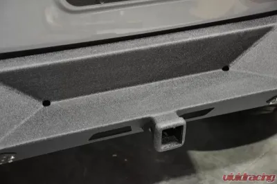 DV8 Off-Road Rear Bumper with Lights for 2007-2018 Jeep Wrangler JK, Fits TC-6 Stubby - RBSTTB-10