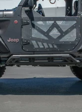 DV8 Offroad 2 Door Tubular Rock Slider with Plated End Caps for Jeep JL                                     - SRJL-23 - Image 4