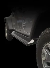 DV8 Off-Road Matte Black Plated Steel Rock Slider Step for 2007-2018 Jeep Wrangler JK                                     - SRSOTB-10 - Image 2