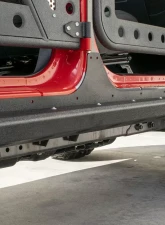 DV8 Off-Road Body and Frame Mounted Sliders for 2007-2018 Jeep JK, Steel, Black                                     - SRSOTB-13 - Image 3