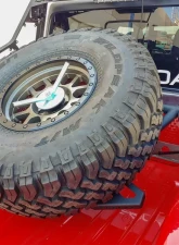 DV8 Off-Road In Bed Adjustable Tire Carrier with Shocks for 2019+ Jeep Gladiator                                     - TCGL-01 - Image 8
