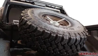 DV8 Off-Road In Bed Adjustable Tire Carrier with Shocks for 2019+ Jeep Gladiator - TCGL-01