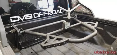 DV8 Off-Road In Bed Adjustable Tire Carrier with Shocks for 2019+ Jeep Gladiator - TCGL-01