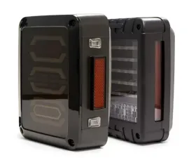 DV8 Off-Road Horizontal LED Tail Light for 2007-2018 Jeep Wrangler JK, Black